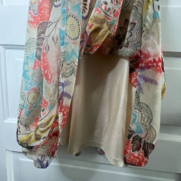 Monteau Light, Flowy Sleeveless Dress w/ Caged Back - Picture 5 of 9